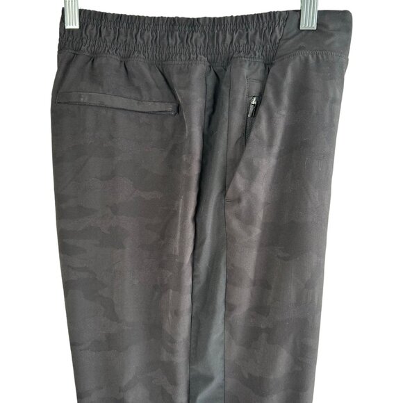 ATHLETA Brooklyn Lined Joggers Size Women’s 14 Camouflage Camo Black Athleisure - Picture 5 of 13